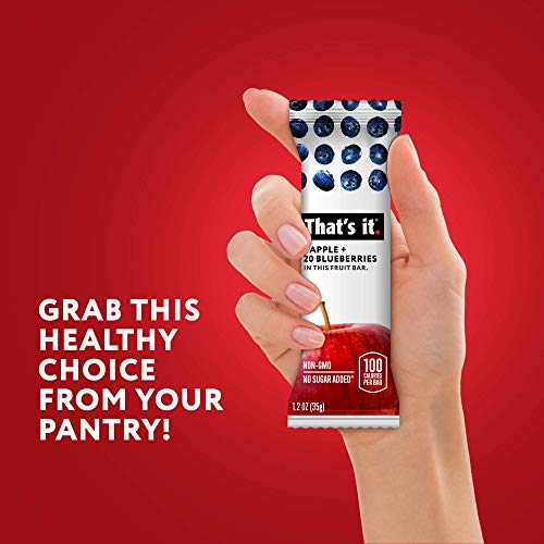 That's it. Apple + Variety 100% Natural Real Fruit Bar, Best High Fiber Vegan, Gluten Free Healthy Snack, Paleo for Children & Adults, Non GMO No Added Sugar, No Preservatives Energy Food (12 Pack)