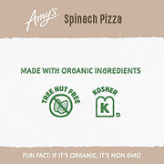 Amy's Frozen Spinach Pizza, Made with Feta, Mozzarella and Organic Tomatoes