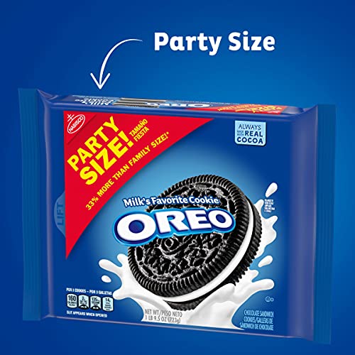 OREO Chocolate Sandwich Cookies, Party Size, 25.5 oz