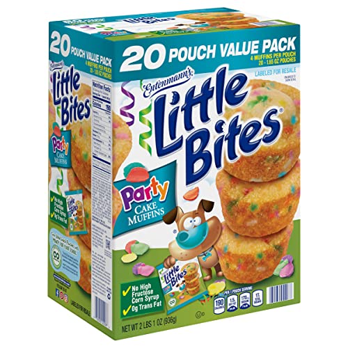 Entenmann's Little Bites Party Cakes Muffins 20 Pouches