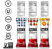 That's it. Apple + Variety 100% Natural Real Fruit Bar, Best High Fiber Vegan, Gluten Free Healthy Snack, Paleo for Children & Adults, Non GMO No Added Sugar, No Preservatives Energy Food (12 Pack)