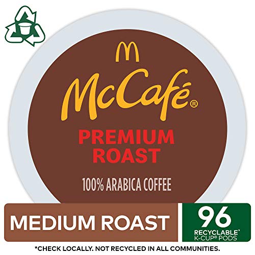 McCafé Premium Roast, Keurig Single Serve K-Cup Pods, Medium Roast Coffee Pods, 96 Count