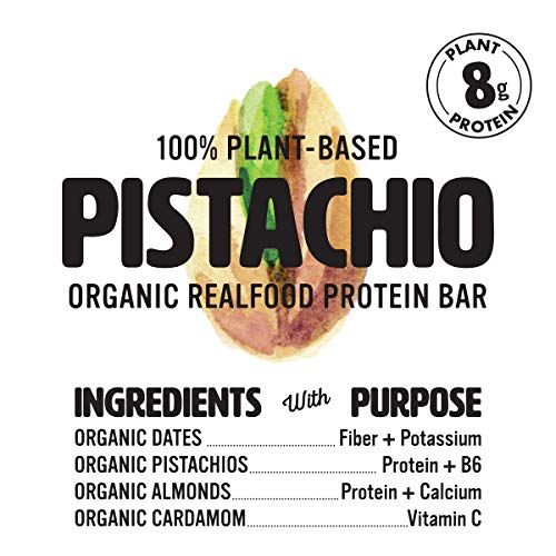 Nutrawbar, Organic Superfood, Raw Fruit and Nut Bar, Pistachio, 1.4 Oz, 12 Count