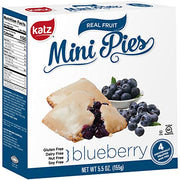 Katz Gluten Free Blueberry Mini Pies | Dairy Free, Nut Free, Soy Free, Gluten Free | Kosher (3 Packs of 4 Mini Pies, 5.5 Ounce Each)