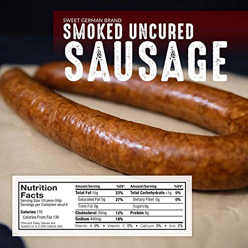 Pederson’s Farms, Sweet German Smoked Uncured Rope Pork Sausage